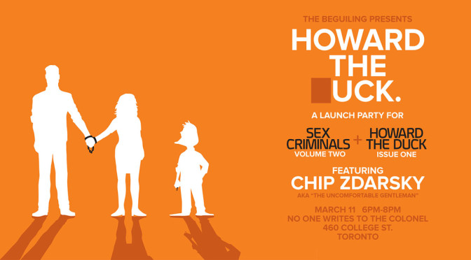 MARCH 11: HOWARD THE ▯UCK SIGNING WITH CHIP ZDARSKY